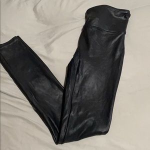 Spank faux leather leggings size small